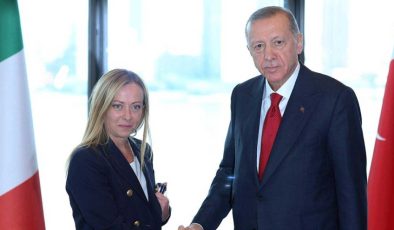 Cumhurbaşkanı Erdoğan, İtalya Başbakanı Meloni ile görüştü