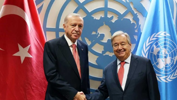 Cumhurbaşkanı Erdoğan, BM Genel Sekreteri Guterres ile bir araya geldi: KKTC talebinde bulundu